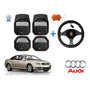 Tapetes 3d Logo Audi + Cubre Volante A8 2018 A 2022 2023