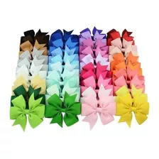 40pcs. Lacinho De Cabelo Colorido Laço - Fita De Gorgurão Cor Não Se Aplica