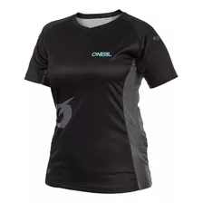 O'neal Camiseta Soul Mtb Estandar Para Mujer, Color Negro, T