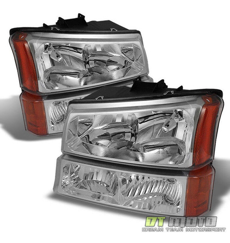 Par Faros Chevrolet Silverado 2500 Hd Classic Ls 2007 8.1l Foto 2