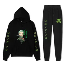 One Piece Set Anime Sweat Pants Set