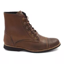 Bota Coturno Masculina Cano Médio Couro Legítimo Promoção