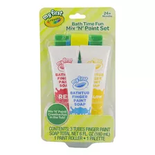 Crayola Bath Tub Brush & Finger Paint Soap Set