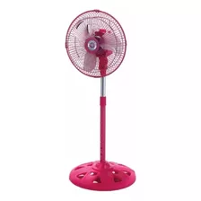 Ventilador 3 En 1 Suzika Sz-ven5005 Rosa Con 3 Palas Color Plateado De Aluminio, 10 De Diámetro 220 v