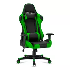 Silla Gamer Müvi Gc-010 Reclinable Negro Verde