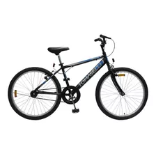 Mountain Bike Infantil Tomaselli Kids Mtb R24 1v Frenos V-brakes Color Negro Con Pie De Apoyo 