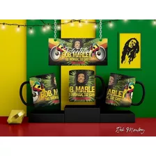 Kit Diseños Plantillas P/ Tazas Bob Marley Sublimación 