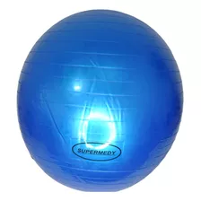 Bola De Exercício Ginastica Yoga Pilates 65cm Azul Supermedy