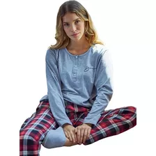 Pijama Mujer Pantalón Escoces De Viyela - Jaia