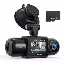 Dash Cam, Tarjeta Sd De 64 Gb Incluida, 1080p Fhd Gps Integr