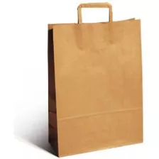 Bolsas De Papel Madera, Kraft 18x8x20 Cm Pack X 50unid