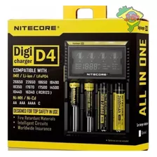 Carregador De Bateria Pilha Inteligente Nitecore D4 Aaaa, C