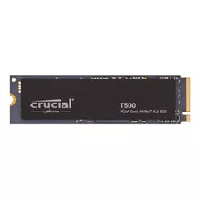 Ssd Disco Solido Crucial T500 1tb 7300mb/s Gen4 Nvme M.2 Color Gris Oscuro