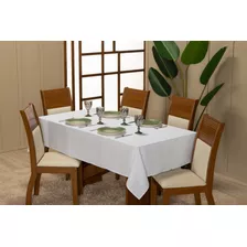 Toalha De Mesa Oxford Retangular 6 Lugares 2,20 X 1,40