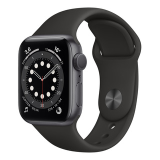 Apple Watch Series 6 (gps) - Caixa De Alumínio Cinza-espacial De 40 Mm - Pulseira Esportiva Preto