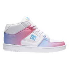 Tênis Dc Shoes Manteca 4 Mid Feminino - Branco E Rosa