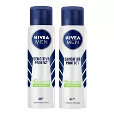 Desodorante Nivea En Spray Sensitive Men X 2