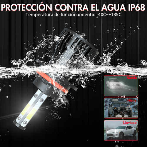 9007 Hb5 11000lm Kit De Focos Led De 4 Lados Para Chrysler Foto 3