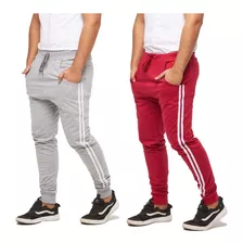 Kit 02 Calças De Moletom Masculina Jogger Sport Academia M1