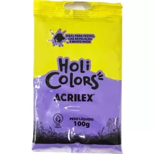 Artigo Para Festa Holi Colors 100g Violeta