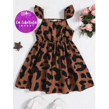 Hermoso Vestido Dominguero Estampado Para Niñas