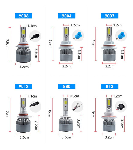 Foto 10 de . 9005 9006 Blanco Kit Faros Led Luz Alta/baja Para . 9005 9006 Blanco Kit Faros Led Luz Alta/baja Para Foto 10