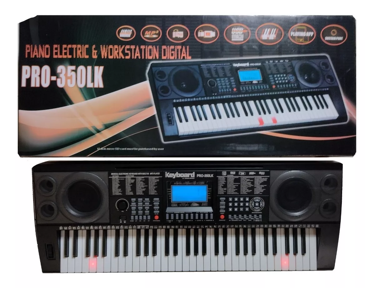 Teclado Organo Electronico Keyboard Pro 350 Lk Ritmo Latinos