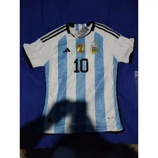 Camiseta Argentina Titular 10 Messi Xl 