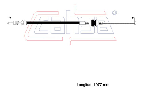 Cable Acelerador Para Mazda 323 1986 1.6l Cahsa Foto 2