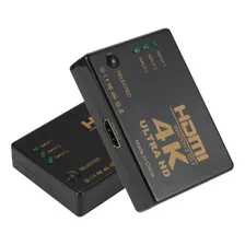 Divisor De Sinal Hdmi Com Switch 3x1 E Áudio E Vídeo Uhd 4k