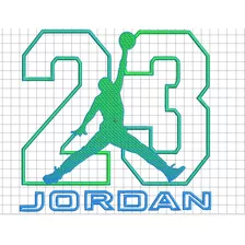 Jordan 23 Con Degradado Ponchado/diseño Para Bordar