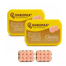 Protetor Auricular Cera Ohropax Classic 22db - 12 Pares