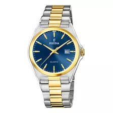 Relógio Festina Classics Masculino Aço Prateado E Dourado