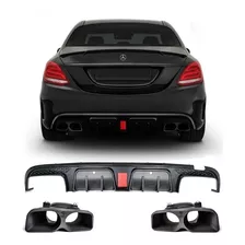 Difusor Traseiro Mercedes C250 C300 Modelo Brabus