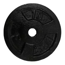 Disco 10lb Hierro Mancuerna Barra Pesa Gym 2.5cm Centro