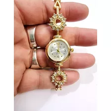 Reloj Acero Quirúrgico Antialérgico Combinado Dorado Platead