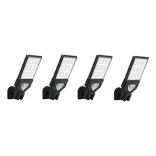 Pack 4 Foco Solar Led Exterior Con Sensor De Movimiento