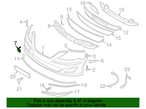 Genuine Hyundai Genesis 2012-2014 For Front Bumper Ddf Foto 3