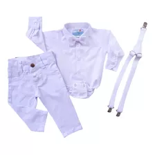 Roupa Social Infantil Bebê Menino Batizado Casamento Promo