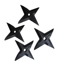 4 Estrellas Ninja De Practica - Shuriken Plastico Ninjutsu