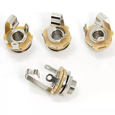 Conector Hembra De Guitarra 1/4puLG - 4-pack, Montaje En