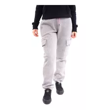 Pantalón Mujer Jogger Cargo Spitfire 360° Gris Claro Melange