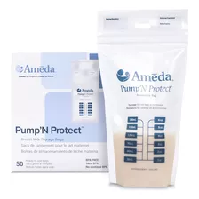 Ameda Pump'n Protect - Bolsa De Almacenamiento De Leche Mate