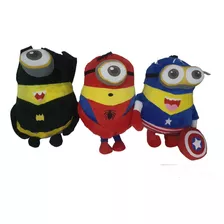 Kit 3 Pelúcias Minions Fantasiados 45cm Pelúcia Gigante