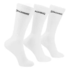 Tripack Calcetines Largos 40-45 Spalding Blancos