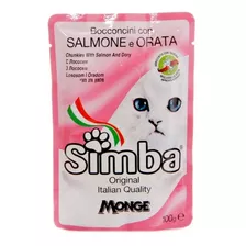 Simbax100gr Salmon Comida Gato 