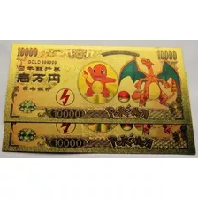 Cédula Nota Bulbasaur Pokemon Comemorativa 100000 Yen