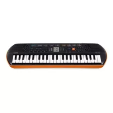 Teclado Musical Casio Mini Sa-76 44 Teclas Preto/laranja