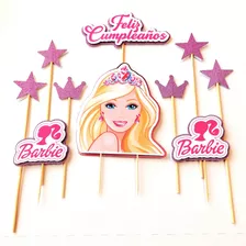 Cake Topper Barbie Para Decoración De Tortas