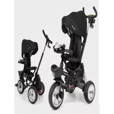 Triciclo Para Niños Flex Modelo Lujo 2024 Llanta Grande Bhap Color Negro